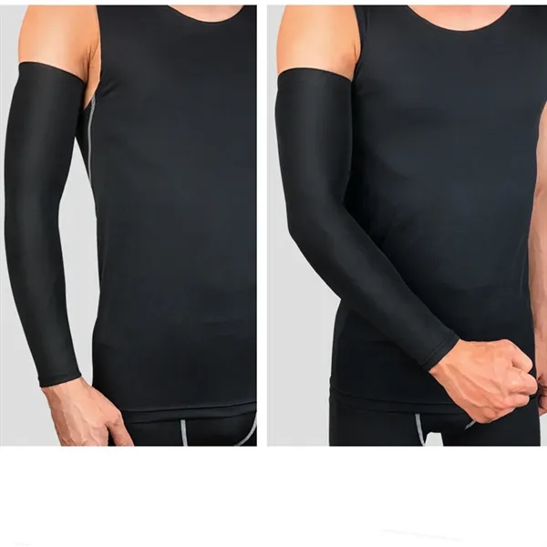 Basketball Football Compression Arm Sleeves with Sweat-Wick - Basketball Football Compression Arm Sleeves with Sweat-Wick - Image 1 of 2