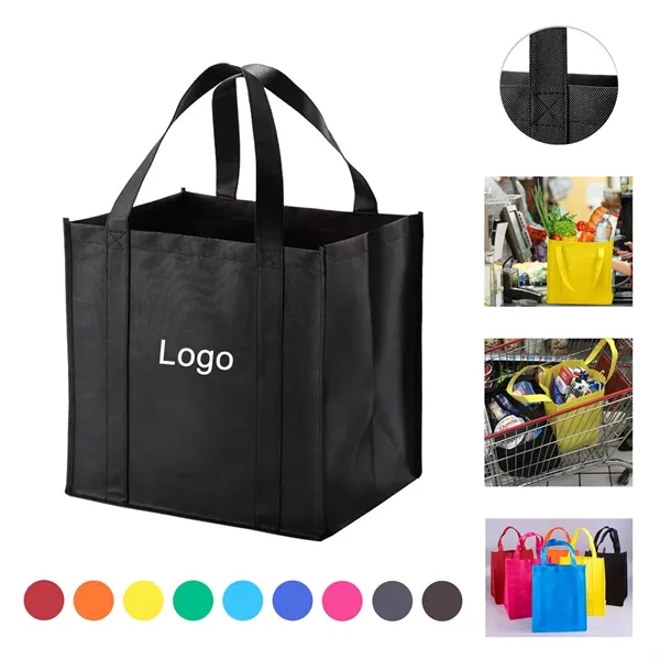 Reusable Reinforced Handle Grocery Shopping Tote Bag - Reusable Reinforced Handle Grocery Shopping Tote Bag - Image 0 of 6