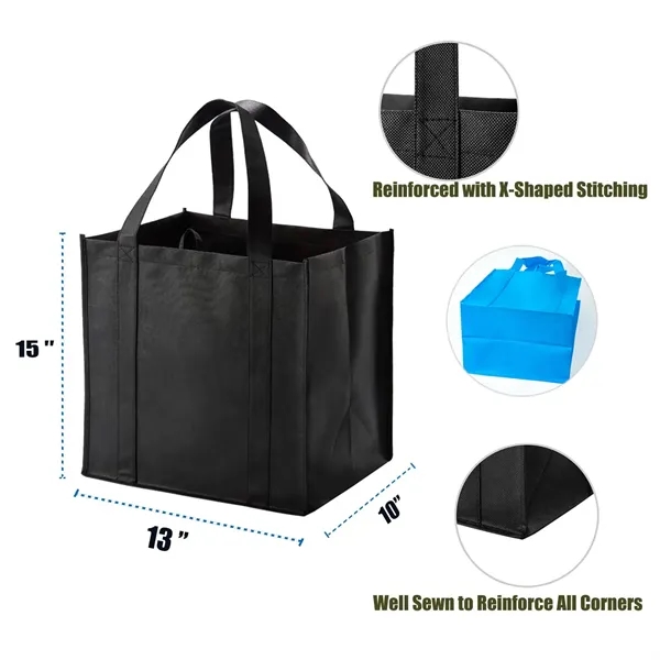 Reusable Reinforced Handle Grocery Shopping Tote Bag - Reusable Reinforced Handle Grocery Shopping Tote Bag - Image 1 of 6