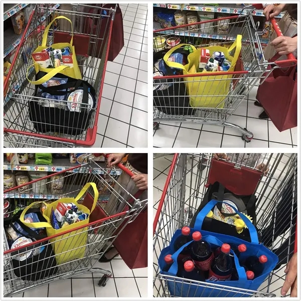 Reusable Reinforced Handle Grocery Shopping Tote Bag - Reusable Reinforced Handle Grocery Shopping Tote Bag - Image 3 of 6