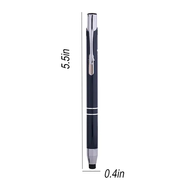 Sleek Spray-Painted Metal Touchscreen Ballpoint Pen - Sleek Spray-Painted Metal Touchscreen Ballpoint Pen - Image 1 of 1