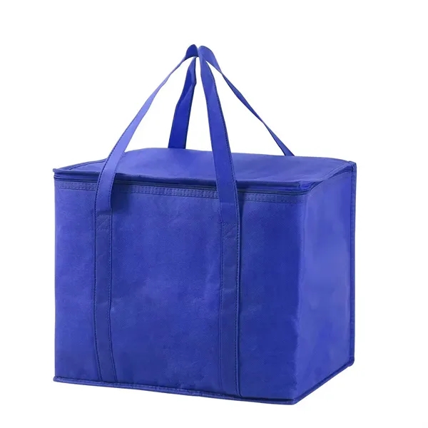 Collapsible Reusable Shopping Cooler Bag with Zipper - Collapsible Reusable Shopping Cooler Bag with Zipper - Image 6 of 6