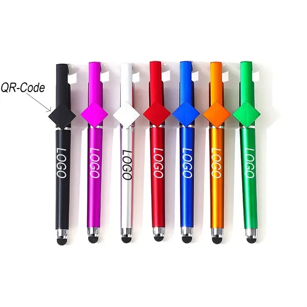 QR-Code Featured Multi-Functional Phone-Stand  Gel Pen - QR-Code Featured Multi-Functional Phone-Stand  Gel Pen - Image 0 of 1