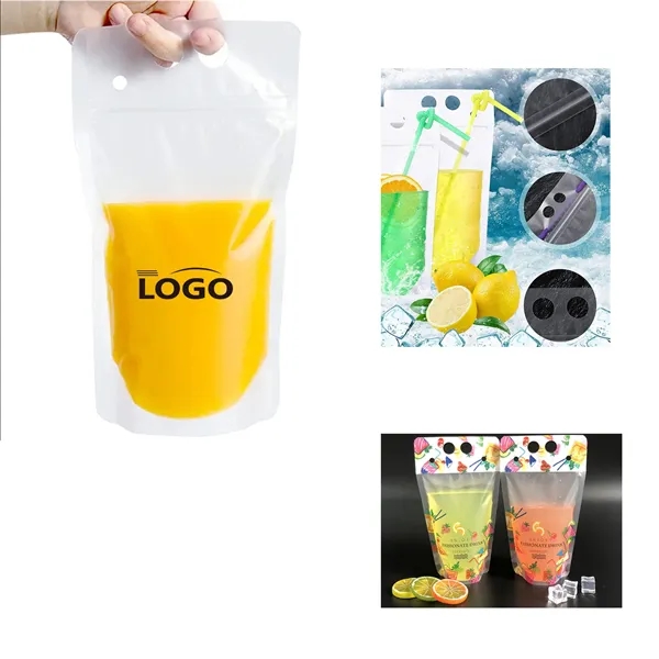 17oz Clear Beverage Pouch - 17oz Clear Beverage Pouch - Image 0 of 1