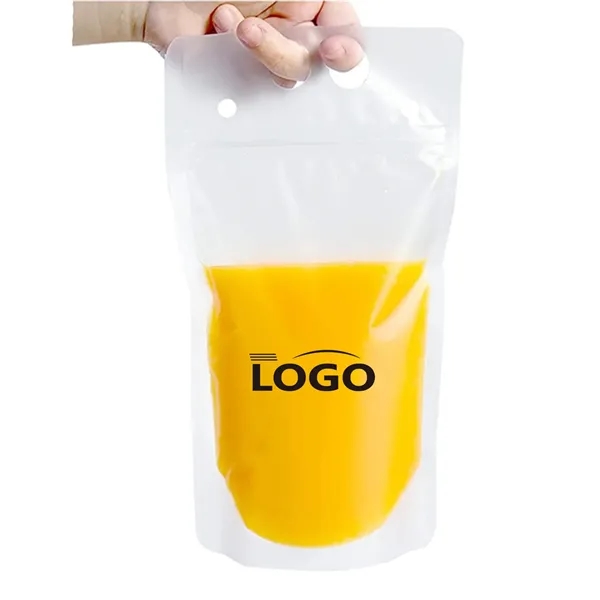 17oz Clear Beverage Pouch - 17oz Clear Beverage Pouch - Image 1 of 1