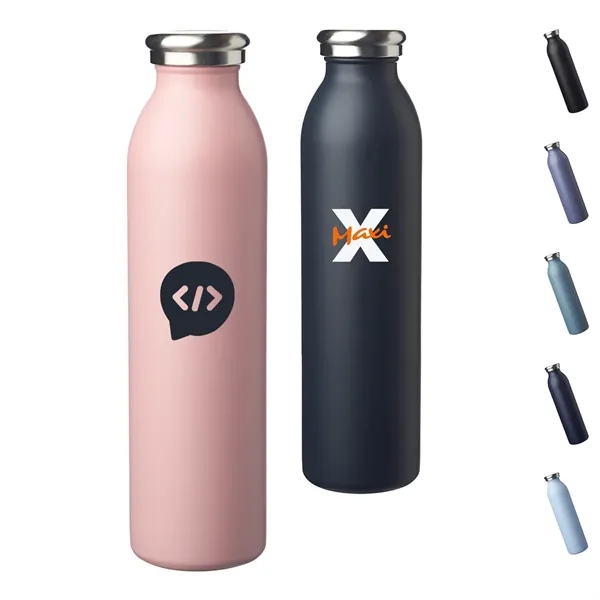 20 oz. Vacuum Insulated Matte Stainless Steel Water Bottle - 20 oz. Vacuum Insulated Matte Stainless Steel Water Bottle - Image 0 of 8