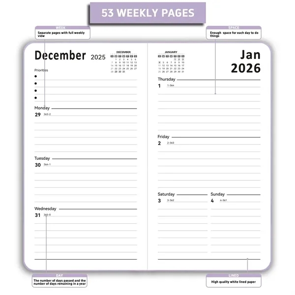 2026 Pocket Planner Notebook - 2026 Pocket Planner Notebook - Image 2 of 4