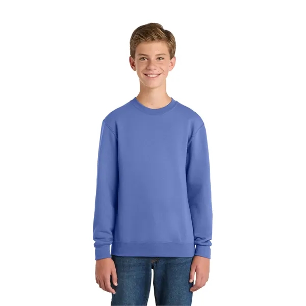 Port & Co Youth Core Fleece Crewneck Sweatshirt. - Port & Co Youth Core Fleece Crewneck Sweatshirt. - Image 11 of 74