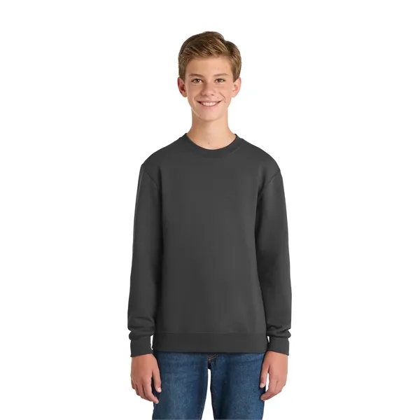 Port & Co Youth Core Fleece Crewneck Sweatshirt. - Port & Co Youth Core Fleece Crewneck Sweatshirt. - Image 16 of 74