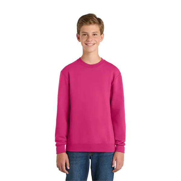 Port & Co Youth Core Fleece Crewneck Sweatshirt. - Port & Co Youth Core Fleece Crewneck Sweatshirt. - Image 66 of 74