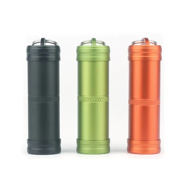 Aluminum Keychain Storage Tube with Waterproof Seal - Aluminum Keychain Storage Tube with Waterproof Seal - Image 2 of 5