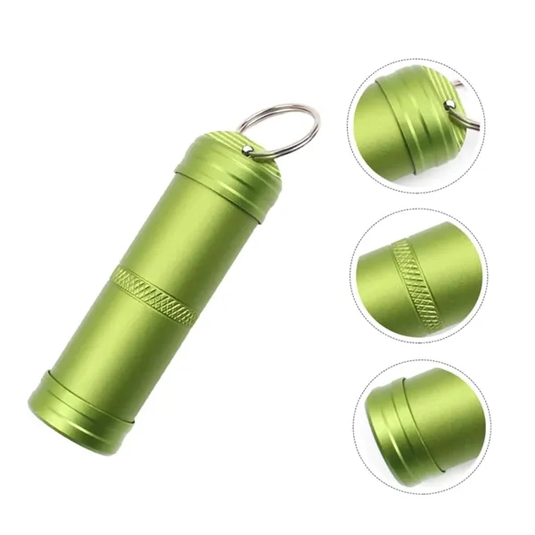 Aluminum Keychain Storage Tube with Waterproof Seal - Aluminum Keychain Storage Tube with Waterproof Seal - Image 3 of 5