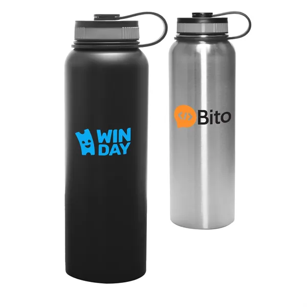 41 oz. BPA free Vacuum Sports Water Bottles w/ Tethered Lid - 41 oz. BPA free Vacuum Sports Water Bottles w/ Tethered Lid - Image 0 of 5