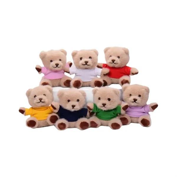 Mini Plush Bear Keychain Cute Soft Gift - Mini Plush Bear Keychain Cute Soft Gift - Image 1 of 8