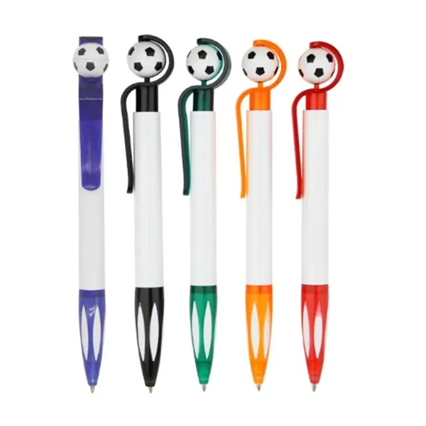 Soccer Ball Top Click Pen - Soccer Ball Top Click Pen - Image 2 of 5