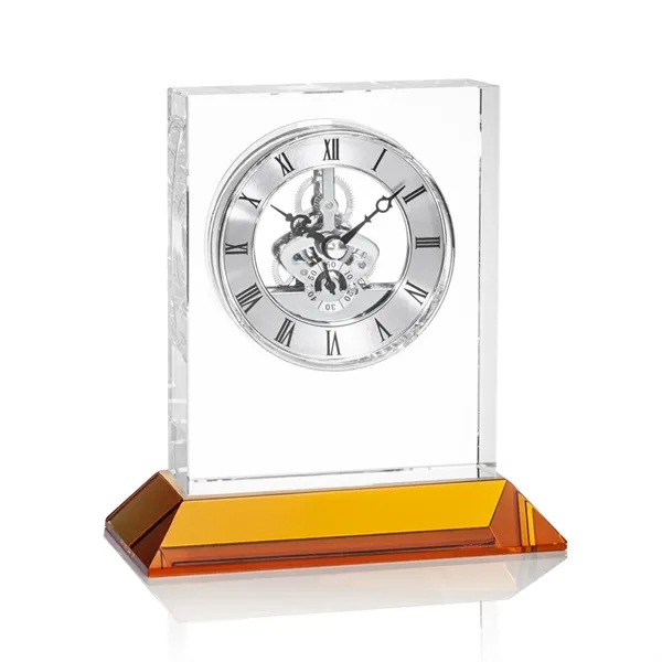 Ashland VividPrint™ Clock on Base - Silver Dial