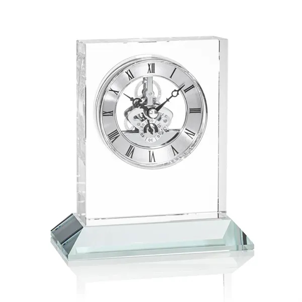 Ashland VividPrint™ Clock on Base - Silver Dial
