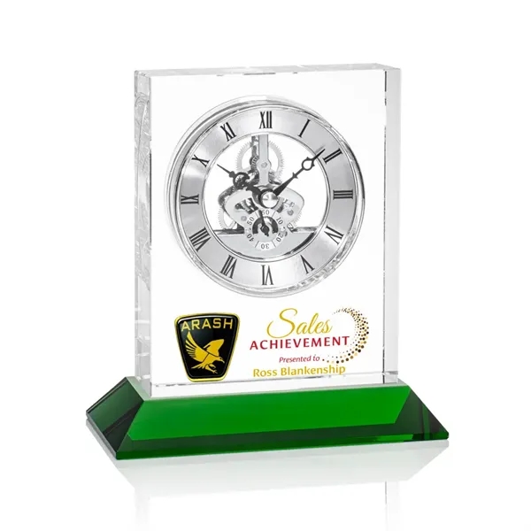 Ashland VividPrint™ Clock on Base - Silver Dial