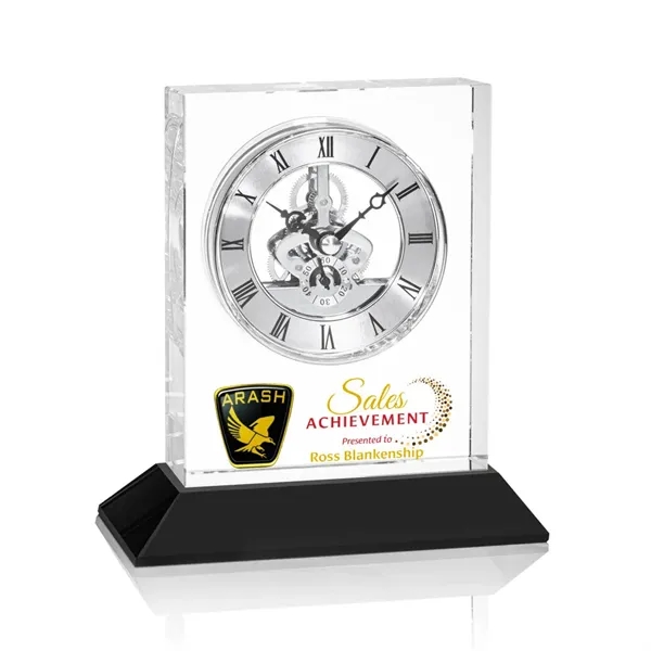 Ashland VividPrint™ Clock on Base - Silver Dial