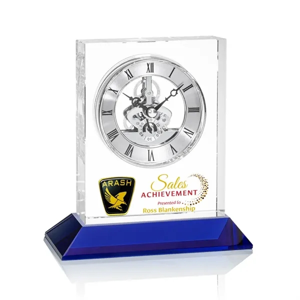Ashland VividPrint™ Clock on Base - Silver Dial