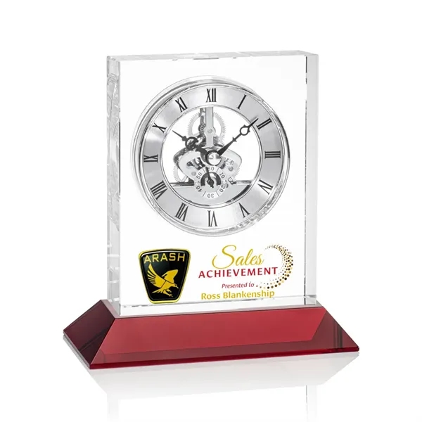 Ashland VividPrint™ Clock on Base - Silver Dial