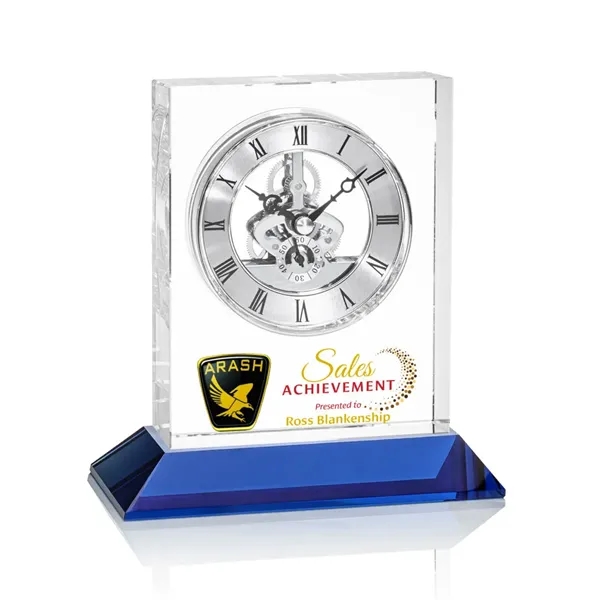 Ashland VividPrint™ Clock on Base - Silver Dial