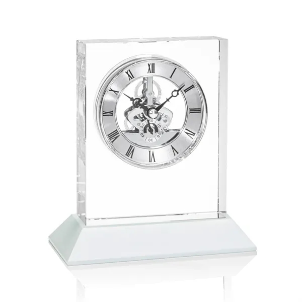 Ashland VividPrint™ Clock on Base - Silver Dial