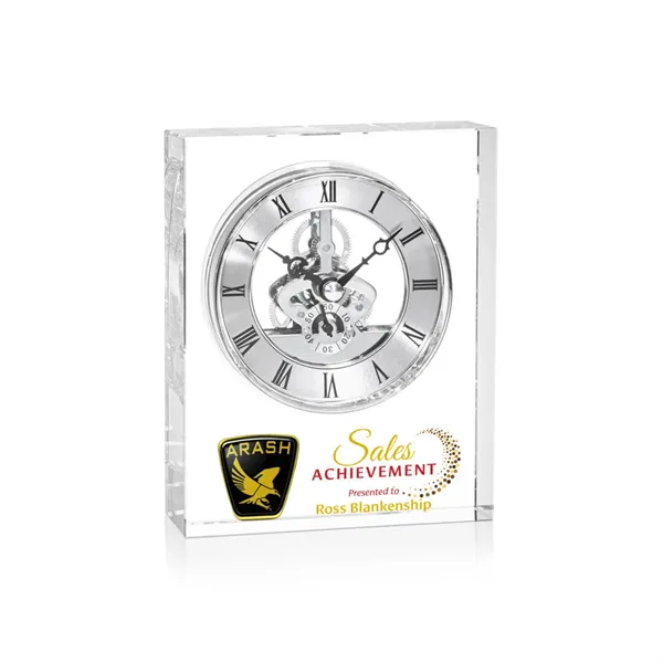 Ashland Silver VividPrint™ Clock