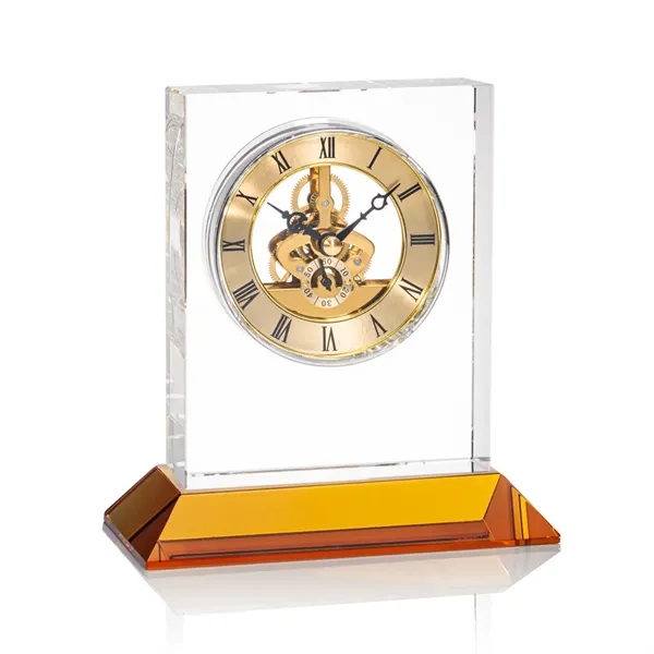 Ashland VividPrint™ Clock on Base - Gold Dial