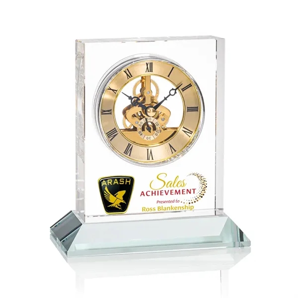 Ashland VividPrint™ Clock on Base - Gold Dial