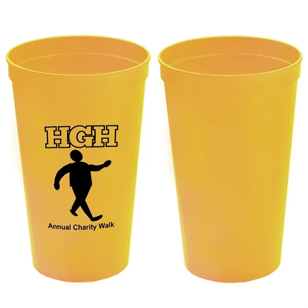 Stackable Polypropylene Stadium Cup, 22 oz. - Stackable Polypropylene Stadium Cup, 22 oz. - Image 0 of 19