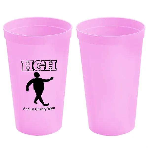 Stackable Polypropylene Stadium Cup, 22 oz. - Stackable Polypropylene Stadium Cup, 22 oz. - Image 1 of 19