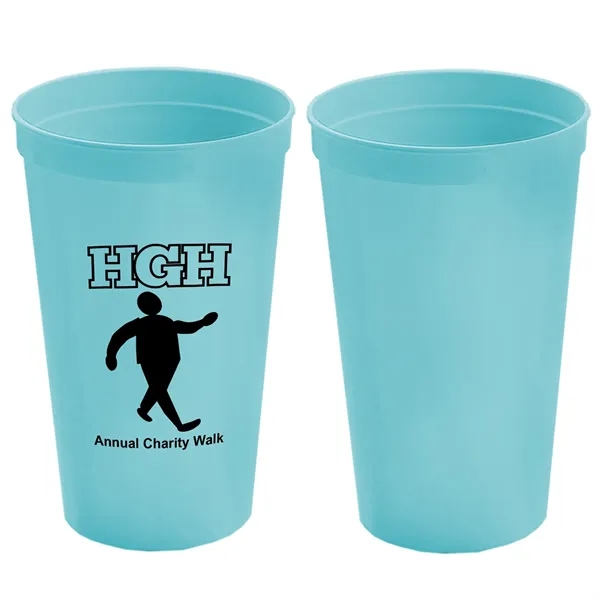 Stackable Polypropylene Stadium Cup, 22 oz. - Stackable Polypropylene Stadium Cup, 22 oz. - Image 3 of 19