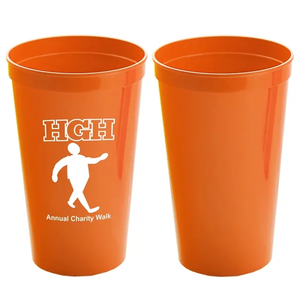 Stackable Polypropylene Stadium Cup, 22 oz. - Stackable Polypropylene Stadium Cup, 22 oz. - Image 4 of 19