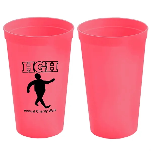 Stackable Polypropylene Stadium Cup, 22 oz. - Stackable Polypropylene Stadium Cup, 22 oz. - Image 5 of 19