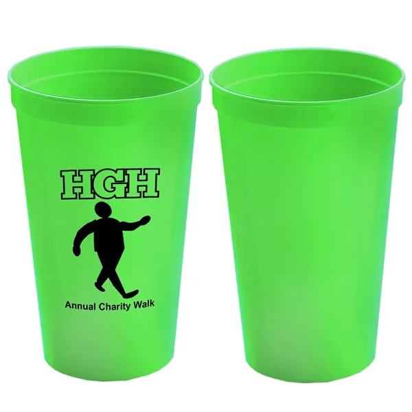 Stackable Polypropylene Stadium Cup, 22 oz. - Stackable Polypropylene Stadium Cup, 22 oz. - Image 8 of 19