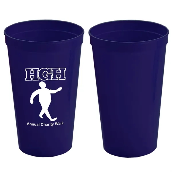 Stackable Polypropylene Stadium Cup, 22 oz. - Stackable Polypropylene Stadium Cup, 22 oz. - Image 9 of 19
