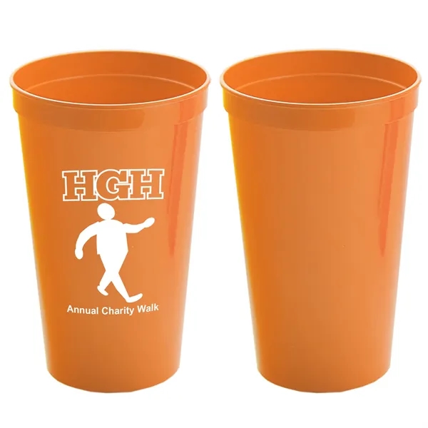 Stackable Polypropylene Stadium Cup, 22 oz. - Stackable Polypropylene Stadium Cup, 22 oz. - Image 10 of 19
