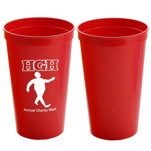 Stackable Polypropylene Stadium Cup, 22 oz. - Stackable Polypropylene Stadium Cup, 22 oz. - Image 11 of 19