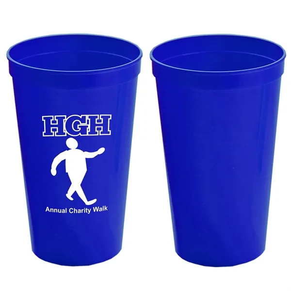Stackable Polypropylene Stadium Cup, 22 oz. - Stackable Polypropylene Stadium Cup, 22 oz. - Image 12 of 19