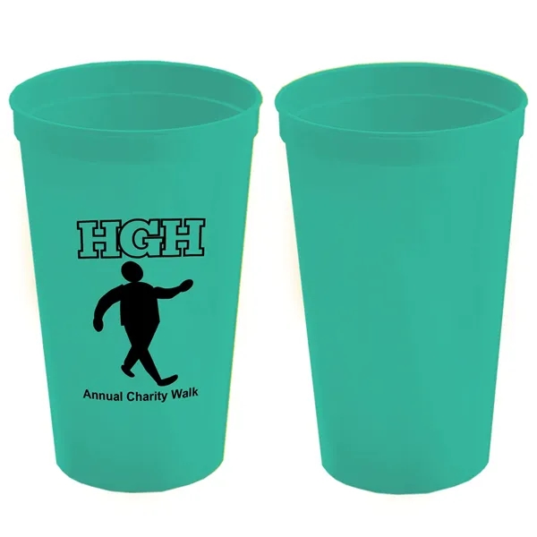 Stackable Polypropylene Stadium Cup, 22 oz. - Stackable Polypropylene Stadium Cup, 22 oz. - Image 14 of 19
