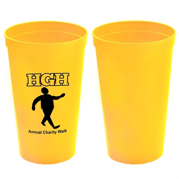 Stackable Polypropylene Stadium Cup, 22 oz. - Stackable Polypropylene Stadium Cup, 22 oz. - Image 17 of 19
