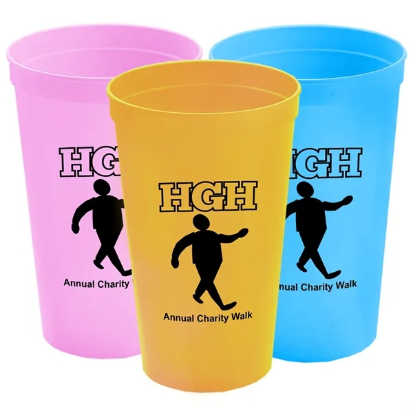 Stackable Polypropylene Stadium Cup, 22 oz. - Stackable Polypropylene Stadium Cup, 22 oz. - Image 18 of 19