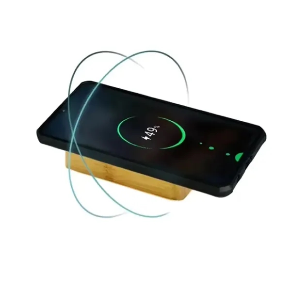 Bamboo Wooden Wireless Power Bank - Bamboo Wooden Wireless Power Bank - Image 1 of 3