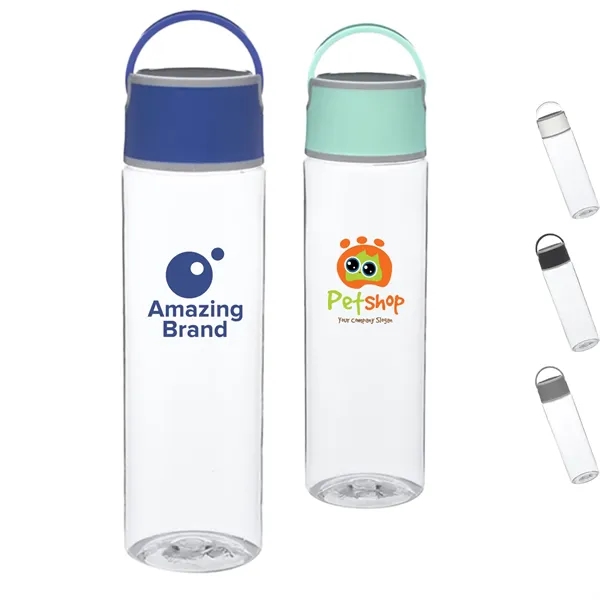 23 oz. BPA free Plastic Sports Water Bottle w/ Carry Handle - 23 oz. BPA free Plastic Sports Water Bottle w/ Carry Handle - Image 0 of 7