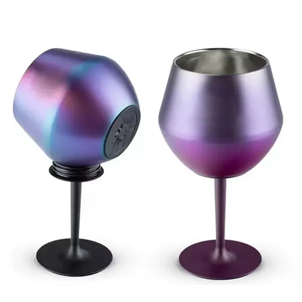 14oz Detachable Stainless Steel Wine Tumbler Cocktail Glass - 14oz Detachable Stainless Steel Wine Tumbler Cocktail Glass - Image 1 of 7