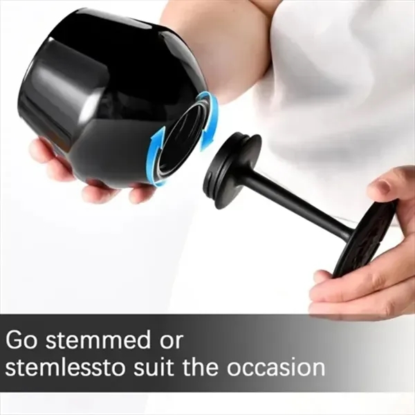 14oz Detachable Stainless Steel Wine Tumbler Cocktail Glass - 14oz Detachable Stainless Steel Wine Tumbler Cocktail Glass - Image 3 of 7