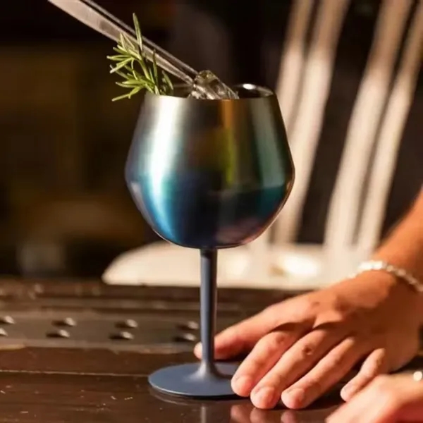 14oz Detachable Stainless Steel Wine Tumbler Cocktail Glass - 14oz Detachable Stainless Steel Wine Tumbler Cocktail Glass - Image 4 of 7