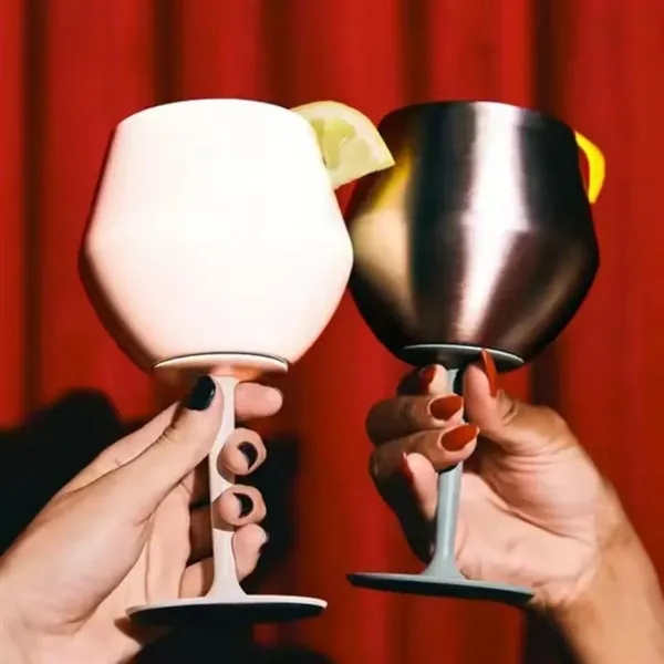 14oz Detachable Stainless Steel Wine Tumbler Cocktail Glass - 14oz Detachable Stainless Steel Wine Tumbler Cocktail Glass - Image 5 of 7