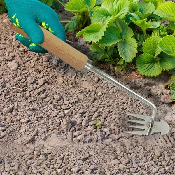 4 Teeth Dual Purpose Uprooting Weeding Tool Weed Puller - 4 Teeth Dual Purpose Uprooting Weeding Tool Weed Puller - Image 3 of 4